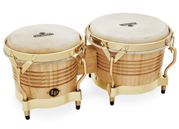 LP M201-AW MATADOR SERIES WOOD BONGOS, Natural/Gold