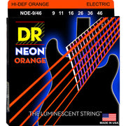 DR Neon Orange K3 Coated Electric Guitar String Set