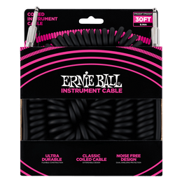 Ernie Ball Instrument Coiled Cable Straight/Straight 30ft