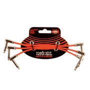 Ernie ball Flat Ribbon Patch Cable Red - 3 Pack