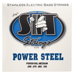 SIT PSR50105L 4-String Power Steel Stainless Steel Bass Strings