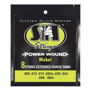 SIT S8984 8-String Power Wound Nickel Electric Guitar Strings