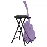 On-Stage DT7500 Guitarist Stool With Foot Rest - Black