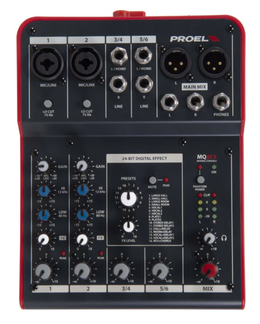 PROEL MQ Series Compact Mixer with FX