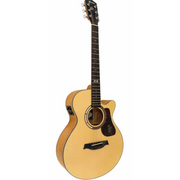 Mantic Semi Acoustic Guitar With Free Gig Bag - Natural