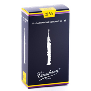 Vandoren SR2025 - Traditional Soprano Saxophone Reeds - 2.5 (10-pack)