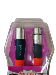 Bespeco SLFM600 XLRM TO XLRF 20FEET (6METERS) Microphone Cable