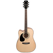 Cort AD880CE Left Handed Electro-Acoustic Guitar - Natural Satin