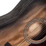 CORT Acoustic Guitar EARTH60M Open Pore Trans Black Burst