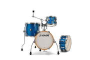 SONOR 17505848 AQX Micro Shell Set, 4pcs Drum Kit, Blue Ocean Sparkle