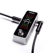 D'Addario Accessories Guitar Tuner Pedal PWCT20 - Chromatic Tuner for Electric Guitars, Bass Guitars and More - Rugged Aluminum Enclosure - Fast and Accurate - True Bypass with Full Color Display