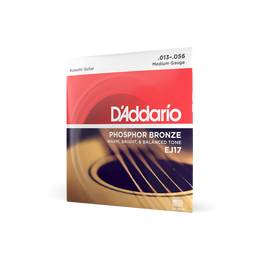 D ADDARIO 13-56 Medium Acoustic Guitar Strings EJ17