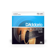 D ADDARIO 10-47 Light 12-String Acoustic Guitar Strings EJ36