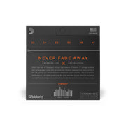 D'Addario - XT 80/20 Bronze Coated Acoustic Guitar String SET , Custom Light 11-52 / Extra Light, 10-47