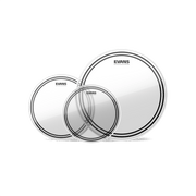 EVANS EC2S clear tom drumhead Clear Rock Tom Pack (10