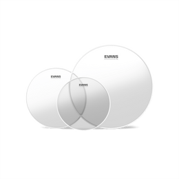 EVANS G2 Clear tom drumhead Clear Rock Tom Pack (10