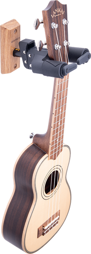 HERCULES GUITAR HANGER, AUTO GRAB, WOODEN WALL MOUNT GSP38WB PLUS- BLACK