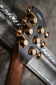 Cort Modern Black Semi Acoustic Guitar - TBK (Trans Black Gloss)