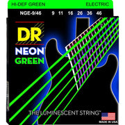 DR Neon Electric Guitar Strings Set - Green