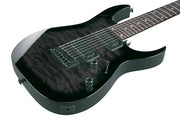 Ibanez GRG7221QA 7-String Electric Guitar - Transparent Black Sunburst