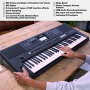 Yamaha PSR-E473 Portable Keyboard With 61 Keys