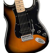 Fender 0373203503 Sonic Stratocaster HSS Maple Fingerboard Black Pickguard, 2-Color Sunburst