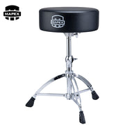Mapex T670 Double Braced Black Vinyl Round Drum Throne W / Height Adjustment
